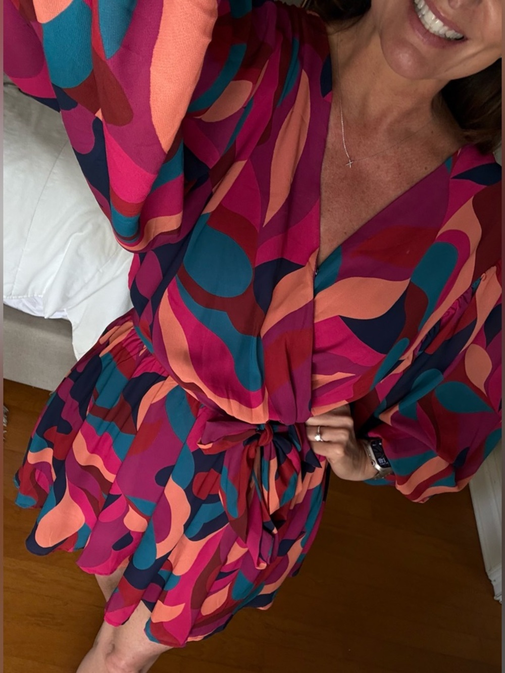 Vibrant Multicolor Women's Dress - Picture 6 of 8
